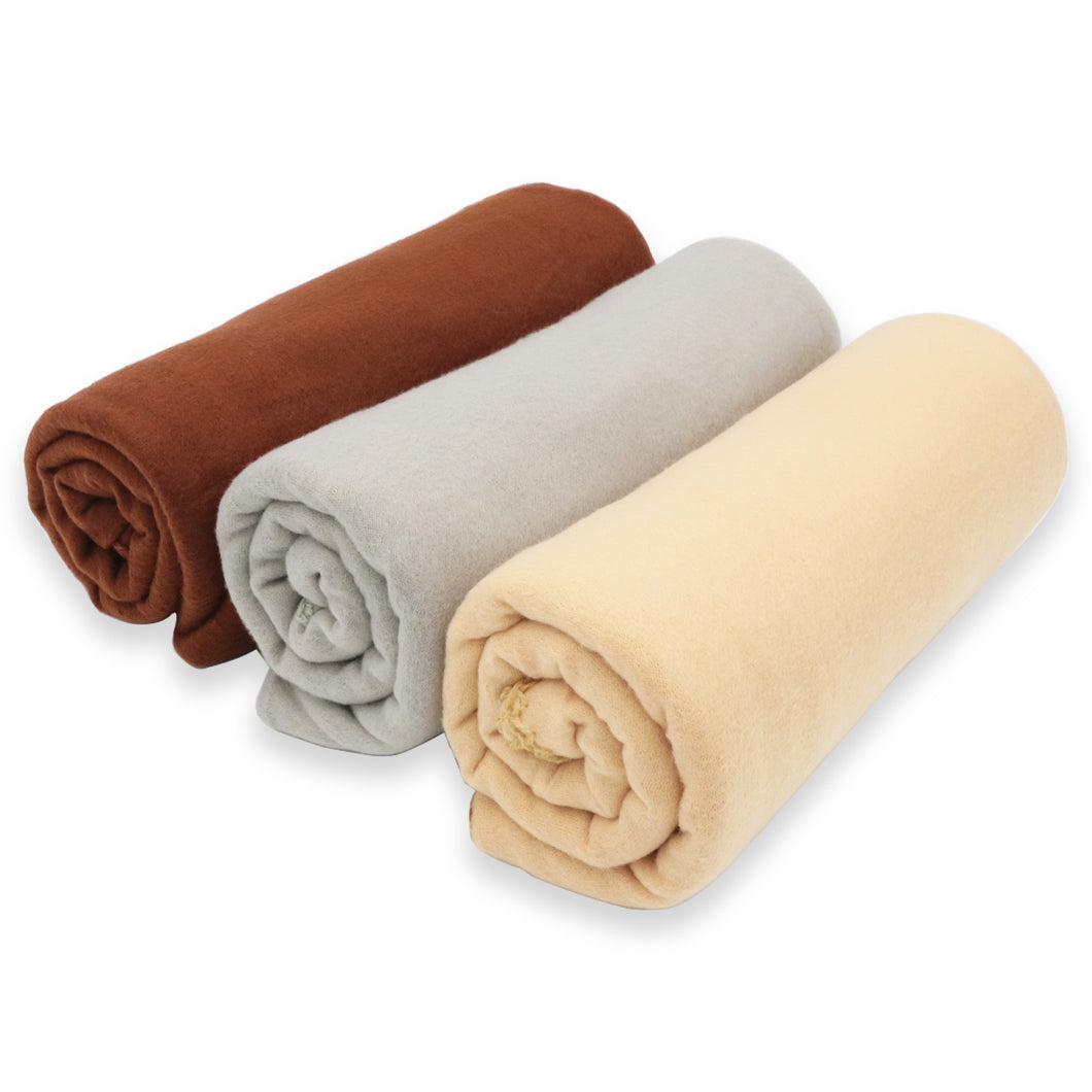 Mantas suave de felpa para mascotas - Pack 3 Liso - 130x160cm