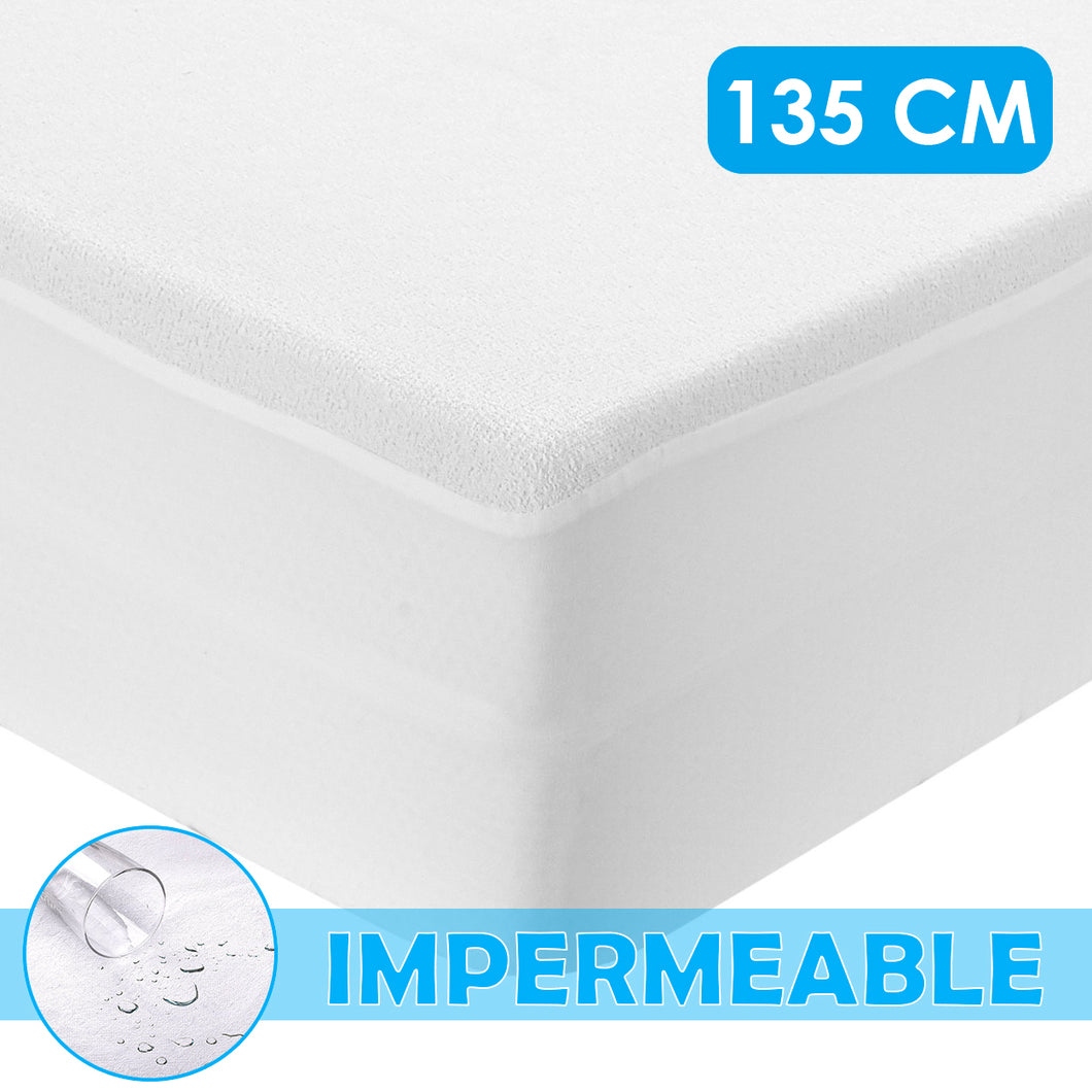 Protector de colchon Impermeable ajustable , maxima absorvencia - 135 CM