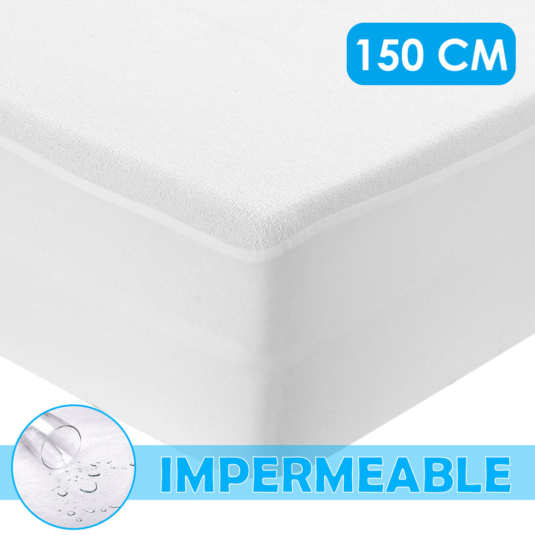 Protector de colchon Impermeable ajustable , maxima absorvencia - 150 CM