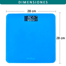 Cargar imagen en el visor de la galería, Báscula de Baño Digital ultrafina de vidrio templado para el baño con sensores de alta precisión, tecnología step-on y pantalla LCD
