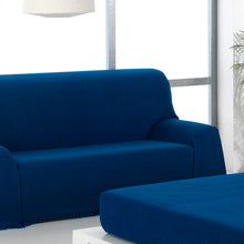 Cargar imagen en el visor de la galería, Colcha multiusos, plaid - Espiga Azul Negro

