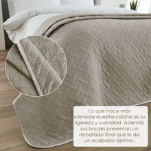 Cargar imagen en el visor de la galería, Colcha Bouti Rombos para Verano y Primavera- Camel
