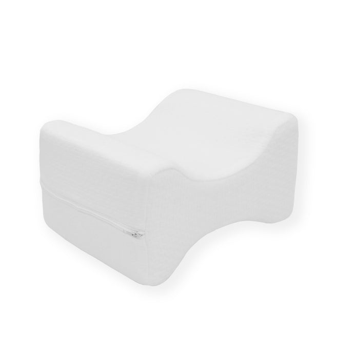 Almohada ortopédica viscoelástica para piernas.