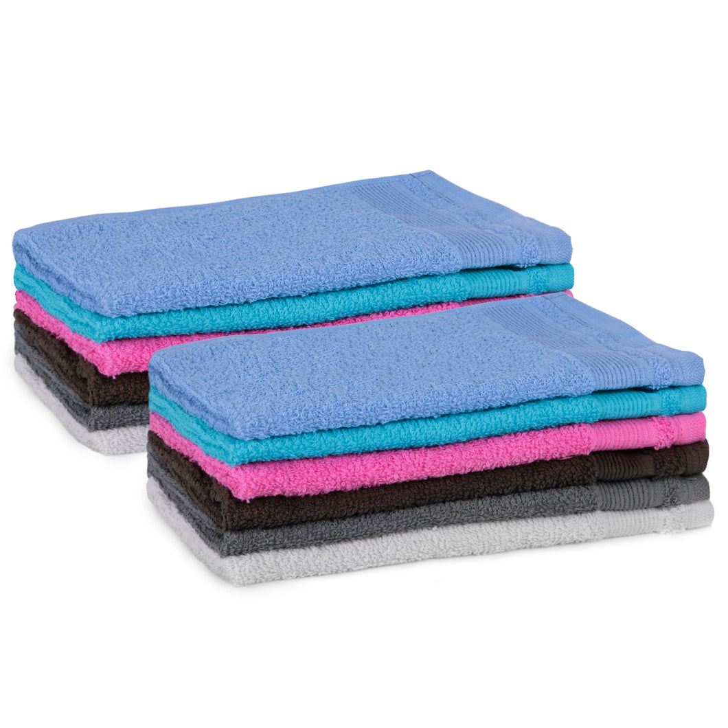 Pack de 12 Toallas de Mano 30x50cm de Bidet 100% Algodón