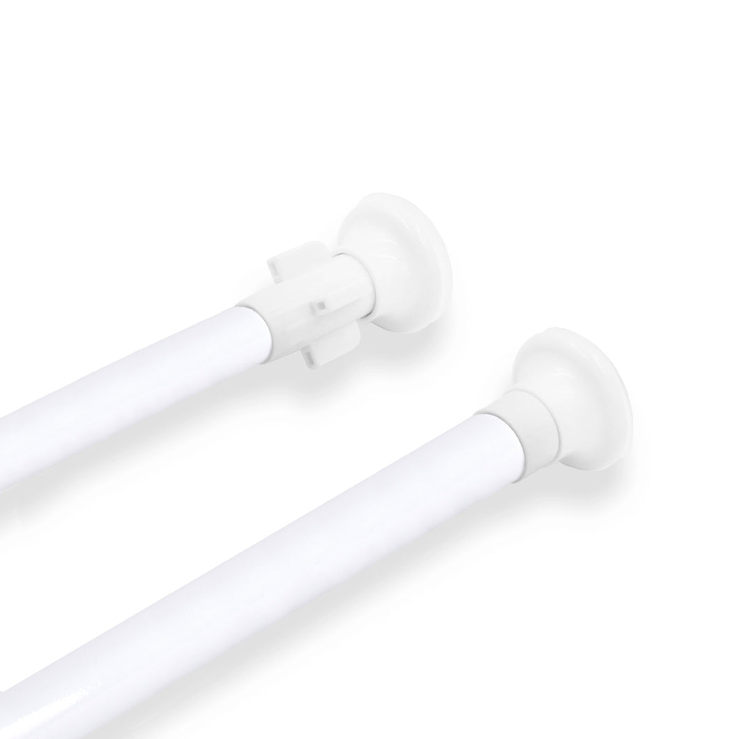 Barra extensible para ropero y cortina de ducha - 70 a 120 cm Blanco