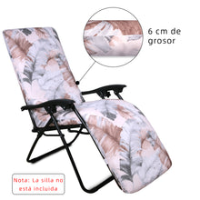 Cargar imagen en el visor de la galería, Cojín Tumbona Colchón 180x55x6cm . Ideal para Jardín, Piscina, Terraza- Plumas
