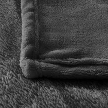 Cargar imagen en el visor de la galería, Manta Terciopelo Suave, Manta Coral- Gris Oscuro
