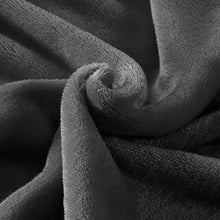 Cargar imagen en el visor de la galería, Manta Terciopelo Suave, Manta Coral- Gris Oscuro
