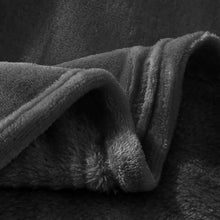 Cargar imagen en el visor de la galería, Manta Terciopelo Suave, Manta Coral- Gris Oscuro
