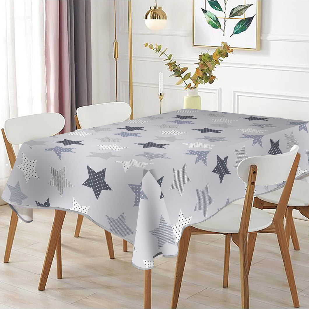 Mantel Antimanchas,  Rectangular, Resistente, Impermeable- Estrellas