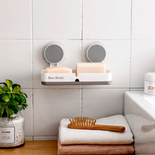 Cargar imagen en el visor de la galería, Jabonera de Baño con Escurridor Extraíble para Baño, Ducha, Lavabo
