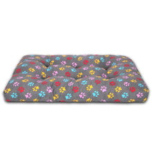 Cargar imagen en el visor de la galería, Cama de Mascota, Colchón o Colchoneta Reversible Estampada- Huellas
