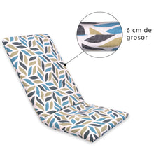 Cargar imagen en el visor de la galería, Cojín Tumbona Colchón 120x55x6cm . Ideal para Jardín, Piscina, Terraza- Forma Eliptica
