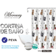 Cargar imagen en el visor de la galería, Cortina de baño impermeable de diseño moderno - Animal
