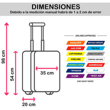 Cargar imagen en el visor de la galería, Maleta de estructura rígida - Modelo Cubo - Azul Oscuro
