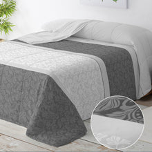 Cargar imagen en el visor de la galería, Edredón/Relleno Nórdico Estampado de Fibra Hueca 400 gr/m²- Flores Gris
