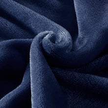 Cargar imagen en el visor de la galería, Manta Terciopelo Suave, Manta Coral- Azul Marino
