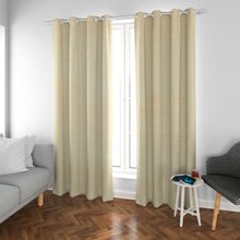 Cargar imagen en el visor de la galería, Cortinas modernas de salón translúcidas en lino de color camel
