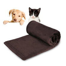 Cargar imagen en el visor de la galería, Manta para Perros, Gatos y Mascotas de Terciopelo- Marrón
