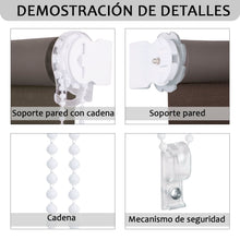 Cargar imagen en el visor de la galería, Estor enrollable opaco- Marrón
