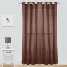 Cargar imagen en el visor de la galería, Cortinas modernas translucidas - Marrón

