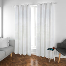 Cargar imagen en el visor de la galería, Cortinas modernas de salón translúcidas en lino de color blanco

