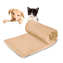 Cargar imagen en el visor de la galería, Manta para Perros, Gatos y Mascotas de Terciopelo- Vainilla
