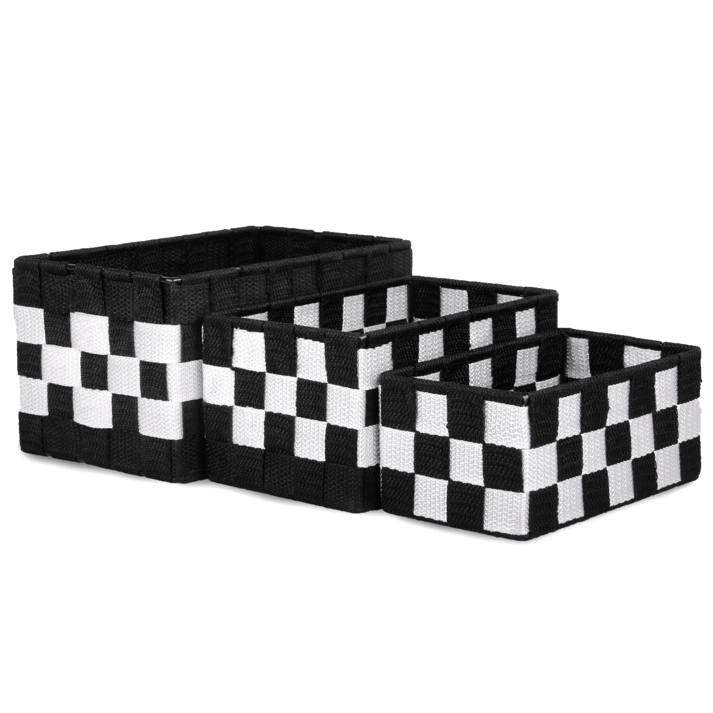 Pack de 3 Cajas de Almacenaje Decorativas- Blanco