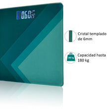 Cargar imagen en el visor de la galería, Báscula de Baño Digital ultrafina de vidrio templado para el baño con sensores de alta precisión, tecnología step-on y pantalla LCD
