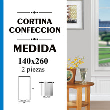 Cargar imagen en el visor de la galería, Cortinas de Salón Translúcidas, Lino, Modernas- Camel
