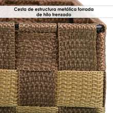 Cargar imagen en el visor de la galería, Pack de 3 Cajas de Almacenaje Decorativas- Marrón-Arena
