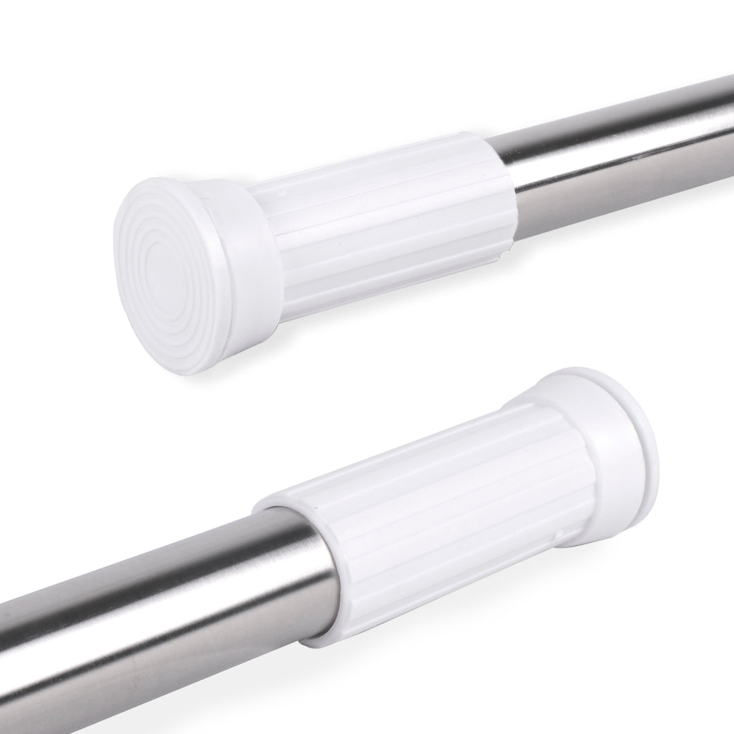 Barra extensible de aluminio para armario y cortina de ducha - 140 a 260 cm Plateado