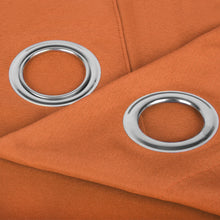 Cargar imagen en el visor de la galería, Cortinas Translúcidas de Salón 140x260cm, 2 Piezas- Naranja
