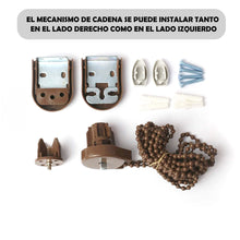 Cargar imagen en el visor de la galería, Estor Enrollable Translúcido Liso Marron
