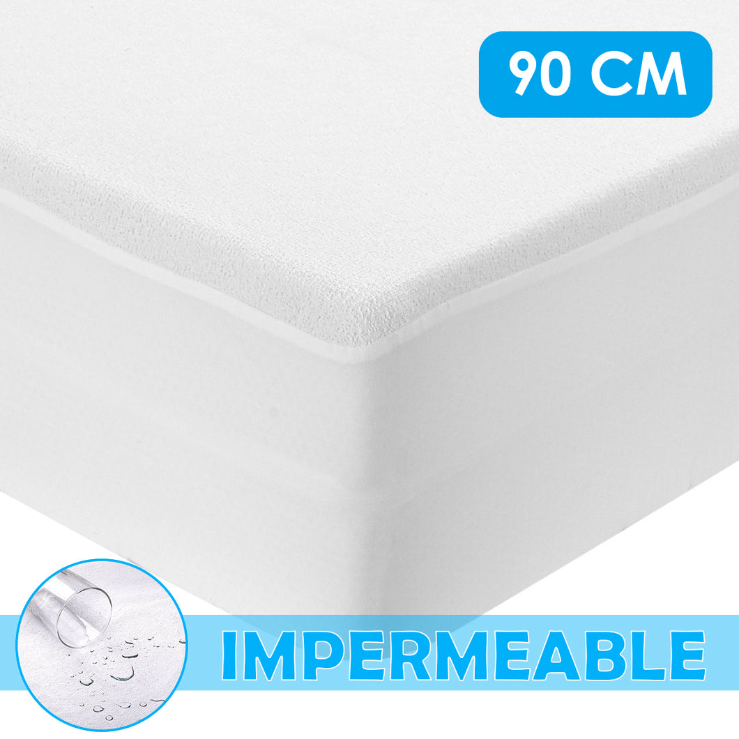 Protector de colchon Impermeable ajustable , maxima absorvencia - 90 CM