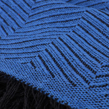 Cargar imagen en el visor de la galería, Colcha multiusos, plaid - Espiga Azul Negro
