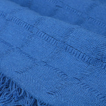 Cargar imagen en el visor de la galería, Colcha multiusos, plaid - Liso Azul
