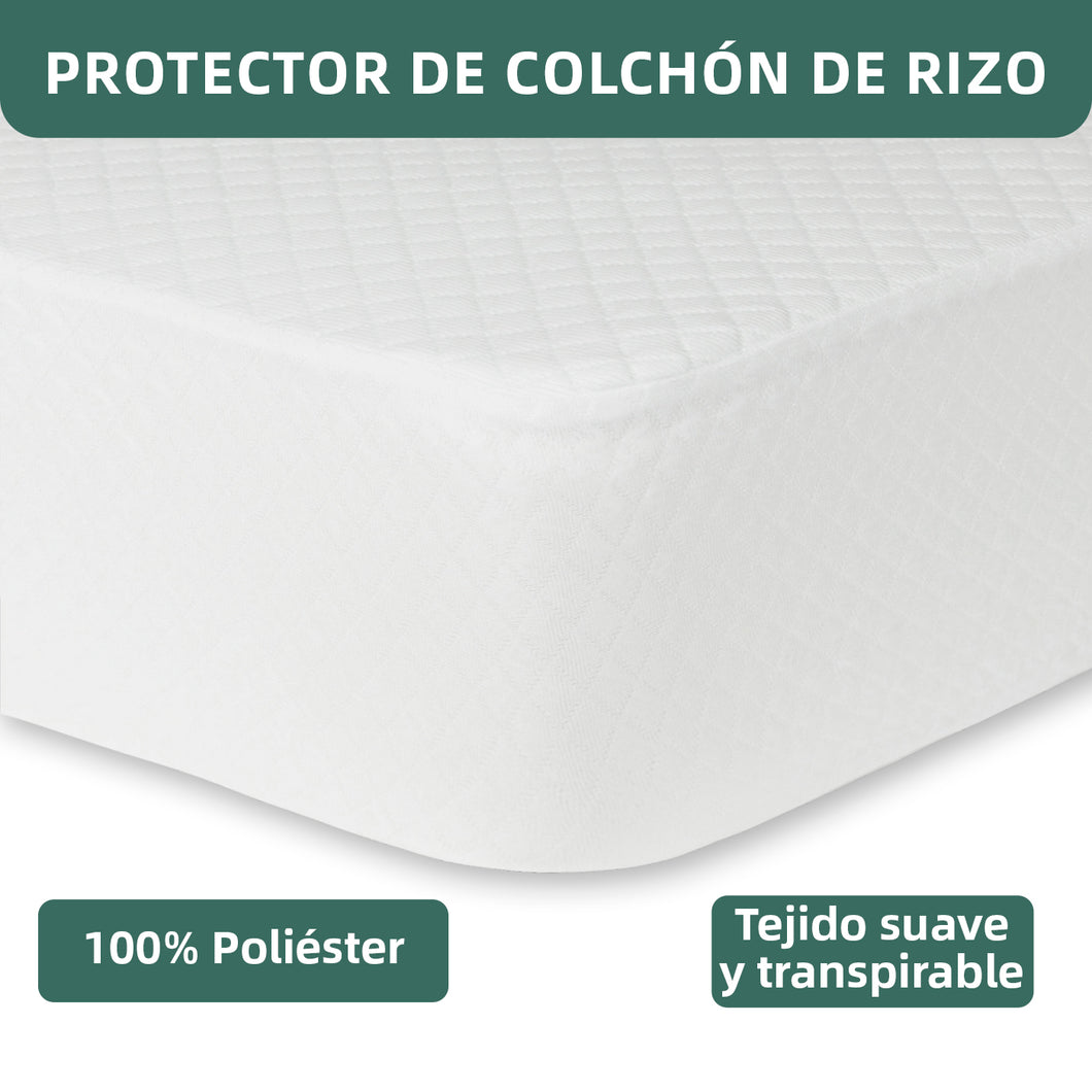 Protector de colchón de Rizo 100% Poliéster-Cama 90