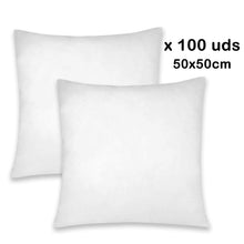 Cargar imagen en el visor de la galería, Relleno de cojín de fibra 50x50 cm. Pack 100 Unidades
